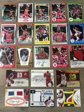Michael Jordan Lot of (21) Novelty Basketball Cards. Chicago Bulls.
